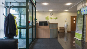 The entrance / reception area of Occupli Little Island