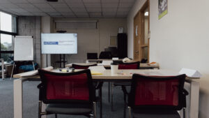 Occupli Training room in use during a class break