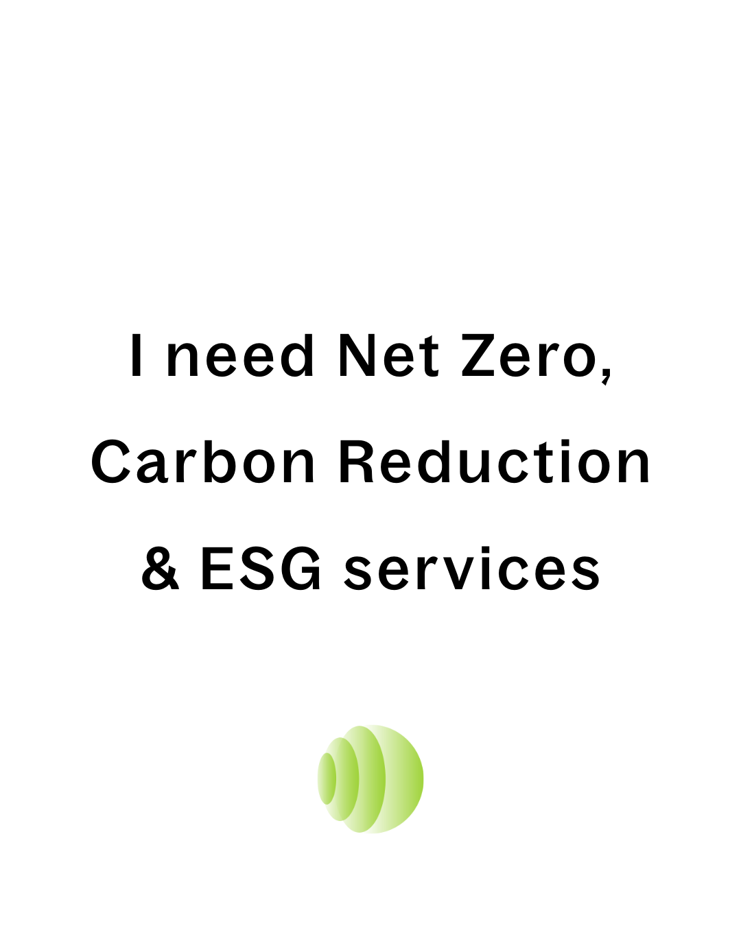 “I need to measure or report my carbon emissions”