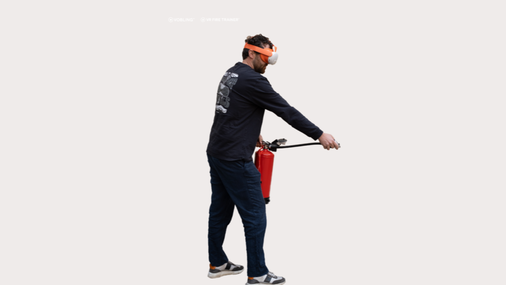 Vobling VR Fire Trainer in Use